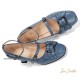 Iris Corolla Frame Square Heel Shoes(Reservation/8 Colours/Full Payment Without Shipping)